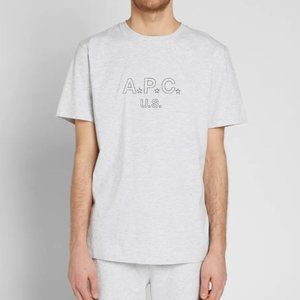 A.P.C. U.S. Star Crewneck Logo Tee